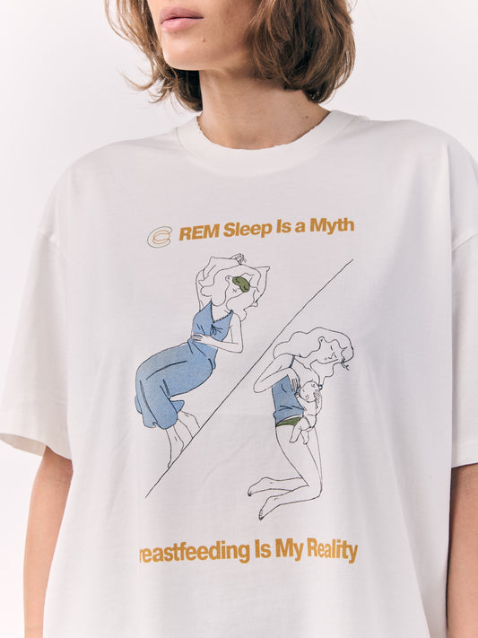 Blue Illustrated T-Shirt for moms