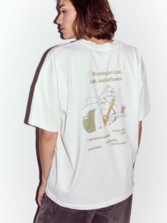 Green Illustrated T-Shirt for moms